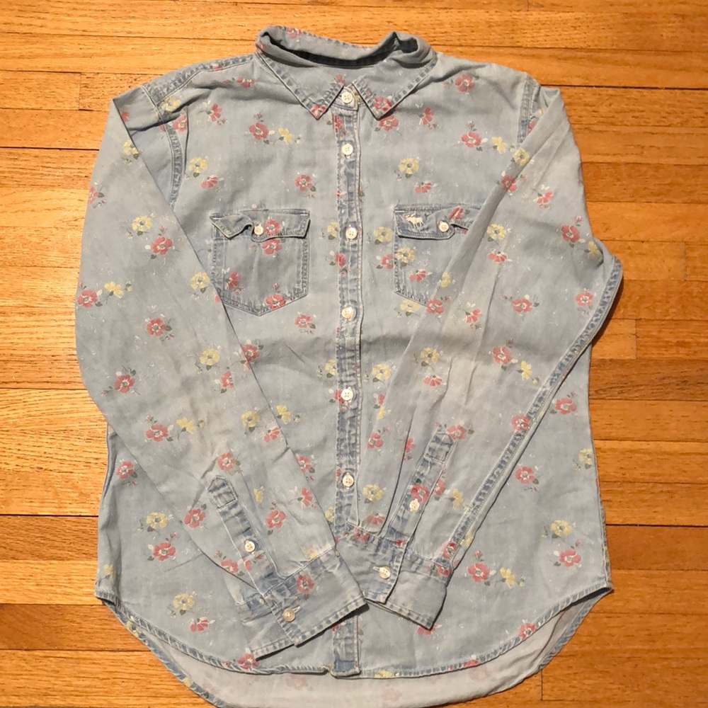 Floral button down shirt